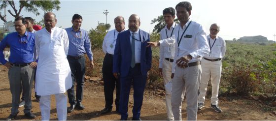 Visit of Mr. Sanjay Dhotre, Minister of State, Govt. of India along with CDAC Director from Pune & Kolkata at KVK, Akola on 11.01.2020