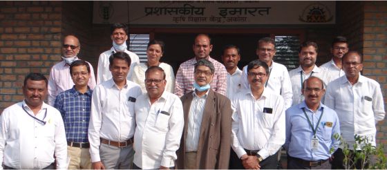 Group photo of CDAC Kolkata Team with KVK Akola staff